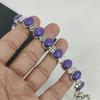 Brățară Handmade din Argint Sterling 925 cu Piatră Prețioasă Naturală de Charoit, Brățară Charoit pentru Soție, Brățară Unisex Cadou de Ziua Tatălui