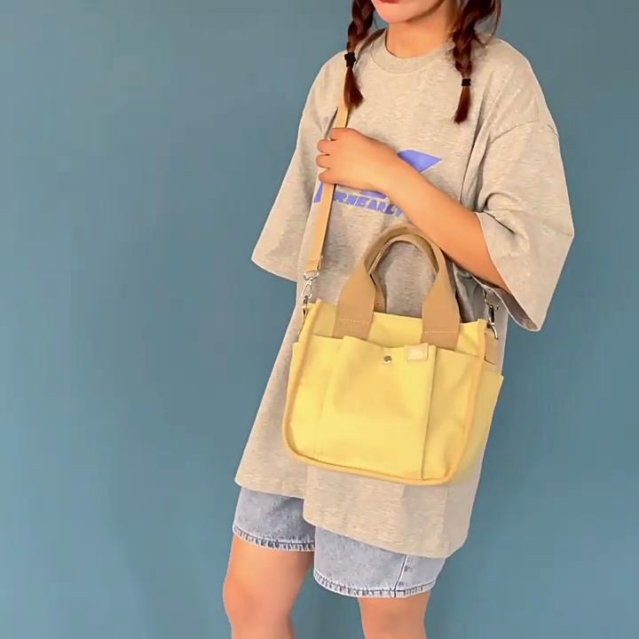 High-value New Canvas Bag Durable Lunch Bag Handbag Large Capacity Ladies Tote Bag