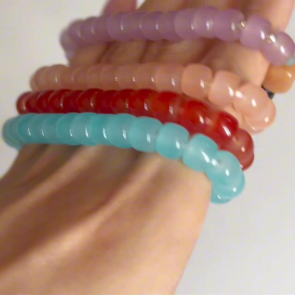 30 perline di cristallo perline di giada imitazione per la creazione di gioielli con collane e braccialetti fai-da-te