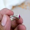 Indian Ruby Gemstone 925 Sterling Silver Ring