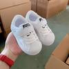 Zapatos para bebés de 1 a 8 años, longitud de pie de 11 a 19 cm, zapatillas con punta de concha, zapatos blancos pequeños