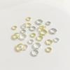 5Pcs Copper Hanging Plated Round Bead Ring For DIY Necklace Bracelet Earrings Jewelry Making Craft Accessories