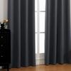 Solid Color Thermal Insulated & Noise Reducing High-Density Fabric Window Drapes Blackout Curtain Home Decor