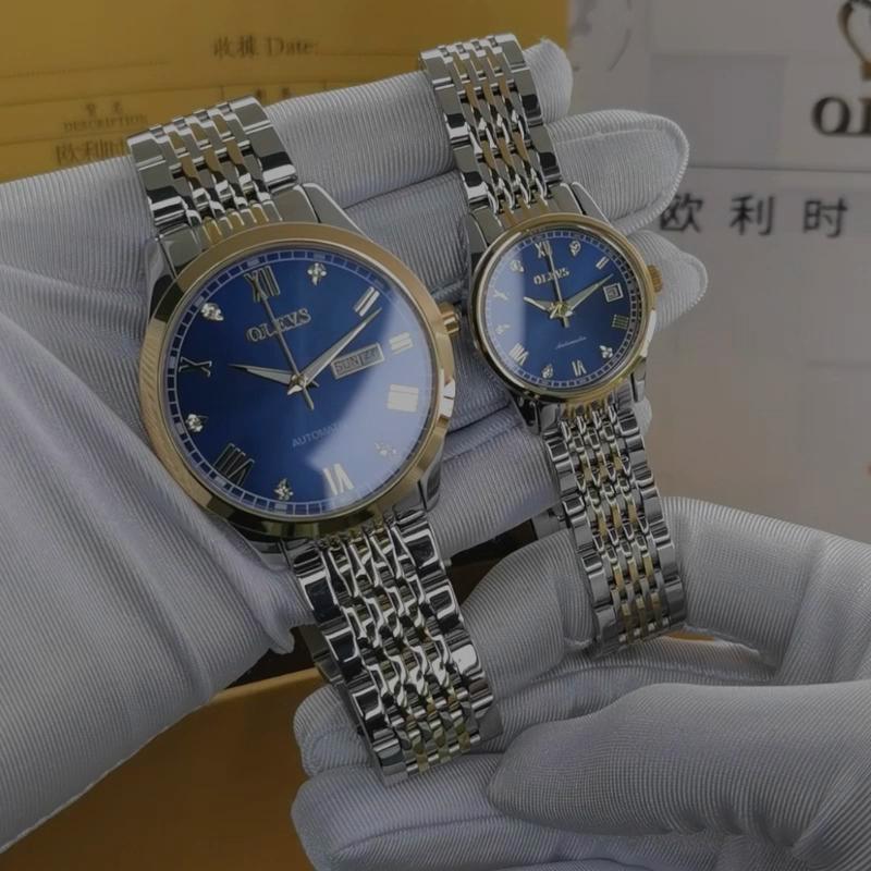 OLEVS Brand Watch Simple Waterproof Mechanical Watch Gift Couple for Men and Women Watch Men