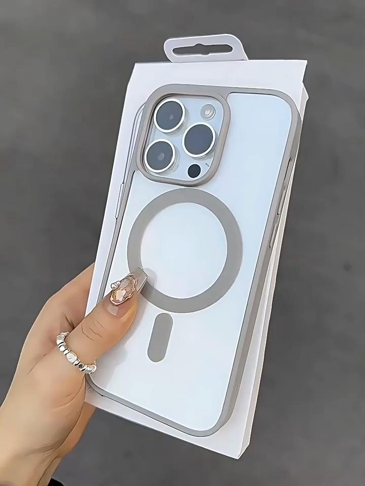 Luxury Magsafe Transparent Case For iPhone 16 15 14 13 12 11 Pro X XS XR Max Mini 7 8 Plus SE 2022 Magnetic Wireless Charge Cover