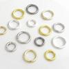 5pcs/Bag Metal O Ring Spring Clasps Openable Round Carabiner Keychain Bag Clips Hook Dog Chain Buckles Connector For DIY Jewelry