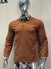 Men's Outdoor Breathable Turn-Down Collar Polo Shirt Male Breathable Casual Long Sleeve Plaid Pullover