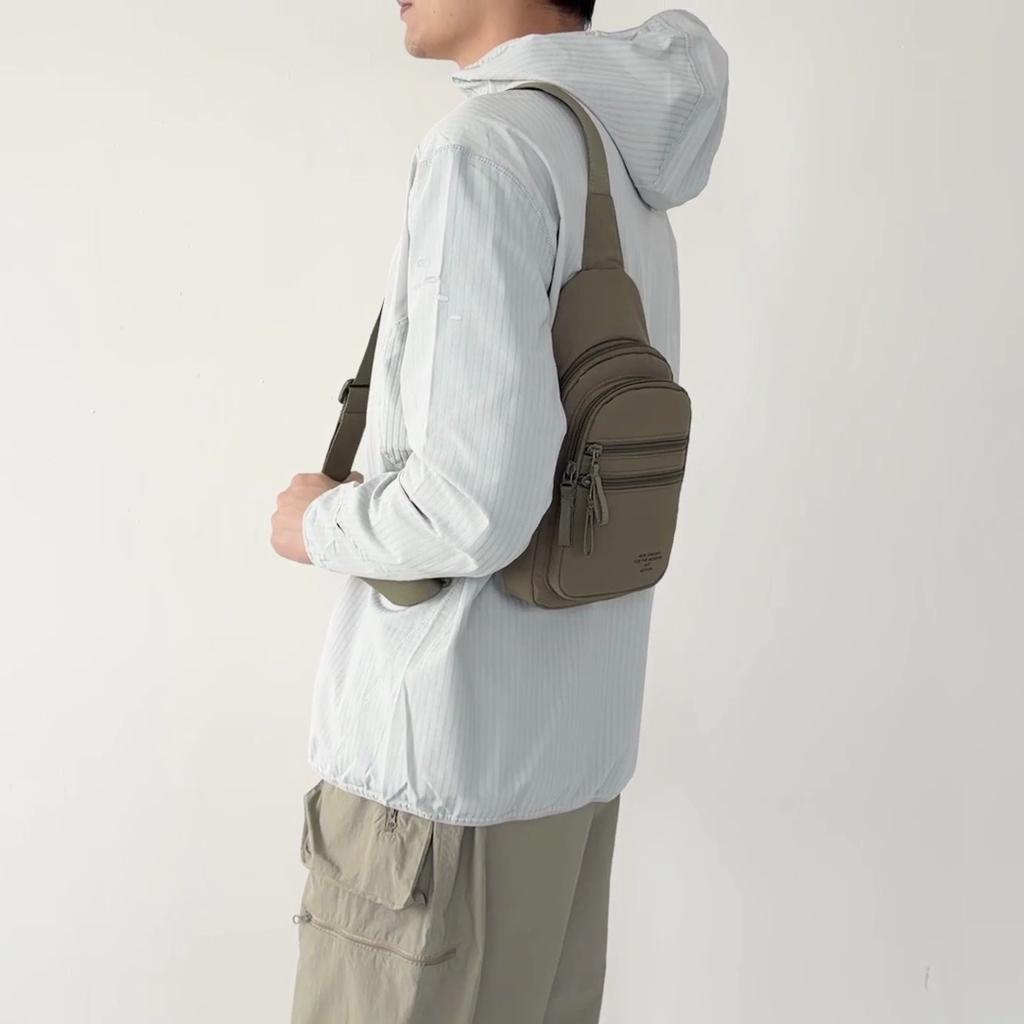 Męska Torba na Klatkę Piersiową Outdoorowa Torba Crossbody z Wieloma Warstwami dla Dojazdów