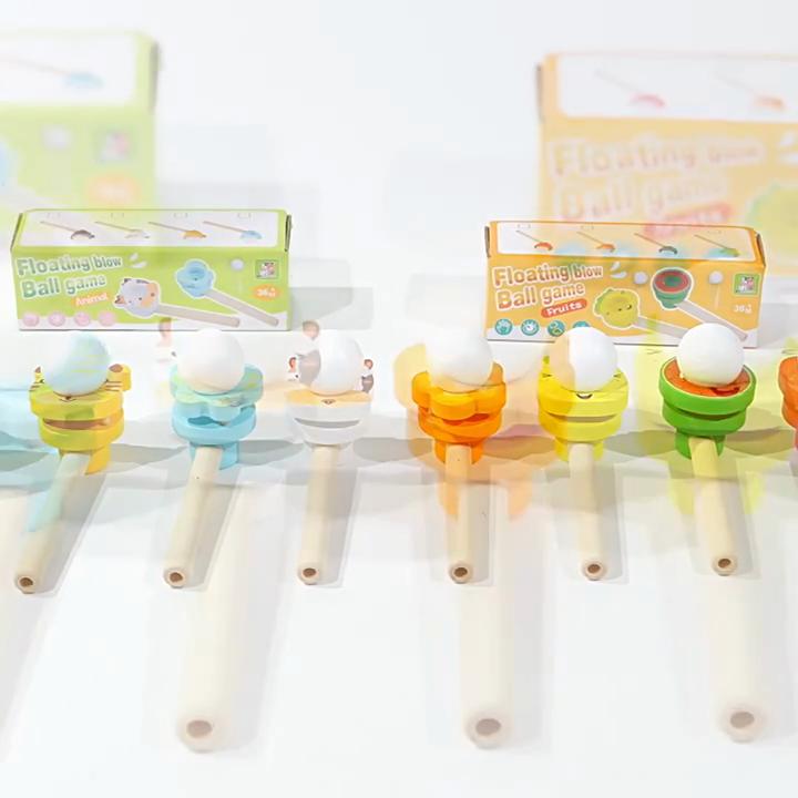 Children's Blowing Music Blowing Training Blowing Ball Game Floating Ball Classic Nostalgic Small Gift Educational Parent-child Toys