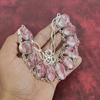Pink Thulite Handmade Gemstone Necklace, 925 Solid Sterling Silver Necklace Antique Jewelry, For Thanksgiving