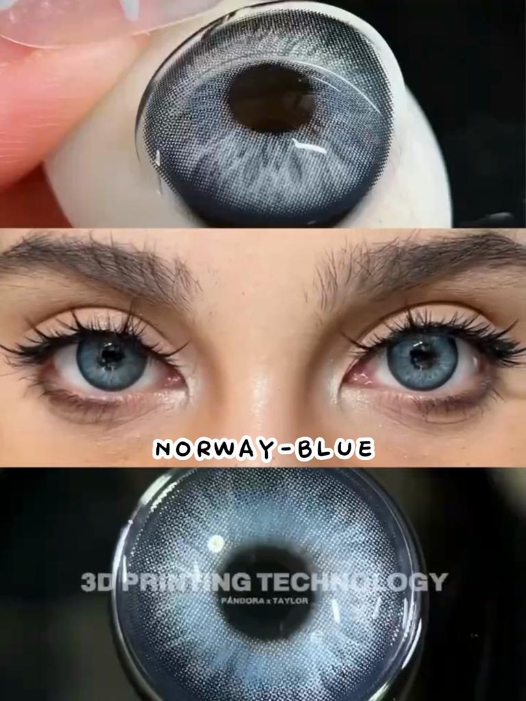 AMARA 1 pereche de lentile de contact colorate Lentile naturale pentru ochi Lentile pentru ochi albastri Lentile maro Pupile gri Anual Cosmetice Contacte verzi