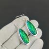 Australian Triplet Fire Opal Gemstone Earrings, 925 Sterling Silver Earring, Boho Silver Jewelry Dangle Earrings, Engagement Gift