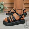Sandalias de Plataforma Talla Grande para Mujer 41-42, Nuevas Sandalias Romanas de Verano Estilo Hada, Sandalias de Playa para Vestidos