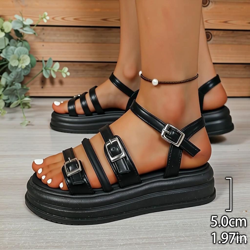 Sandalias de Plataforma Talla Grande para Mujer 41-42, Nuevas Sandalias Romanas de Verano Estilo Hada, Sandalias de Playa para Vestidos