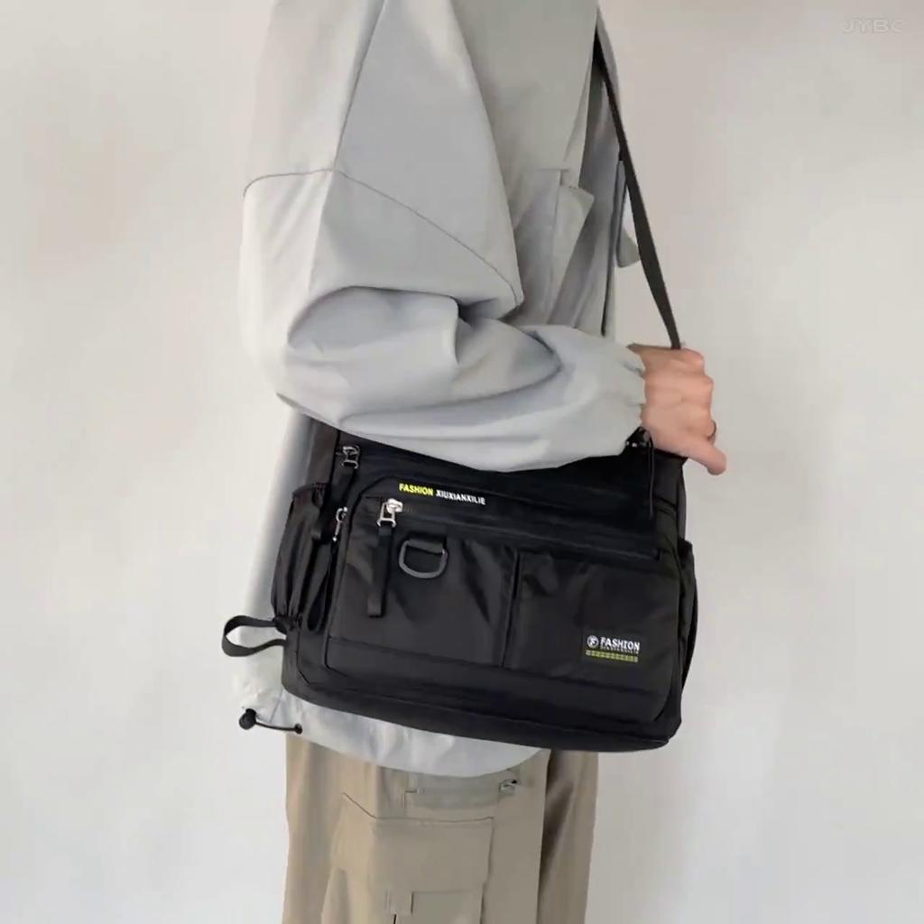 תיקי Crossbody לגברים תיקי כתף ניילון זכר תיקי שליח ילד תיקי גבר לנסיעות תיק גדול
