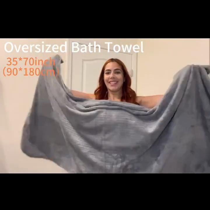 Extra Large Bath Towel, Microfibre Absorbent XL Bath Towel Super Soft Bathroom Towel ,Quick Dry Plus Size Shower Towel Suitable for Home Hotel