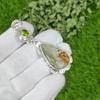 Natural Polychrome Jasper Gemstone Pendant 925 Sterling Silver Indian Jewelry