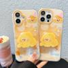 Ins Chic Cheese Case for iPhone 16 Airbag Stand Clear Aesthetic Stylish Soft Durable Pretty TPU Protective Cover for iPhone 13 14 15 16 Pro Max