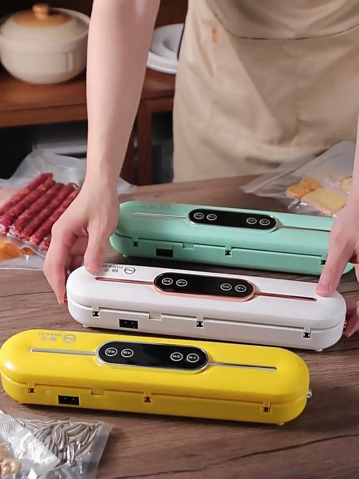 Automatic Vacuum Sealing Machine,Food Warehouse,Household White Food Vacuum Sealer220V/110V Vacuum Sealer Packaging Machine
