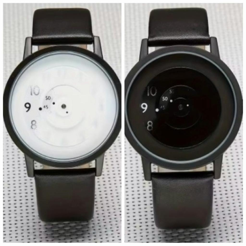 Black White Technology Korean Edition Minimalist Trendy Fashion Concept Creative Personality Male Female Student Couple Watch