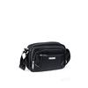 Bolso de Hombro Único de Moda para Hombre Bolso Cruzado de Negocios Bolso de Viaje Negro Simple para Jóvenes Bolso Pequeño de Hombro con Cremallera