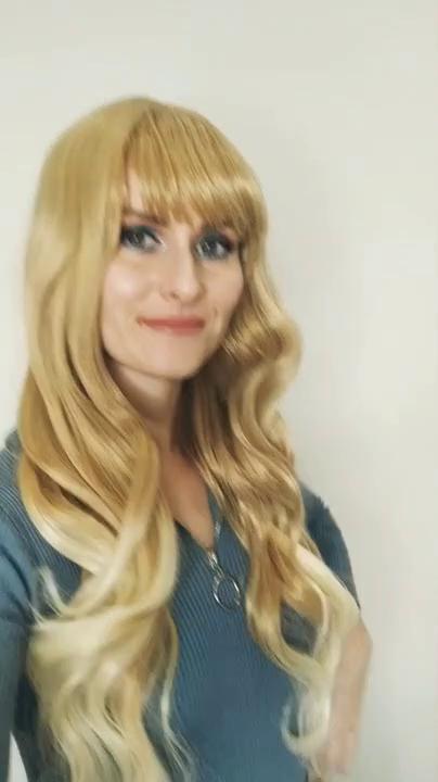 LISI HAIR Pelucas sintéticas onduladas para mujer, pelo largo, marrón, Rubio, ombré, ondulado, con flequillo, pelo Natural, resistente al calor, para Cosplay diario