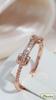Kinel Modern Trendy Rose Gold Color Rings For Women With Zircon