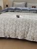 Pure Cotton Vintage Floral Button Quilt Cover Soft Breathable All Cotton Bedding Duvet Cover For Cozy Home Decor