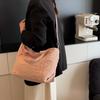 Solid Color Handbag Women's Large Capacity Lightweight Tote Bag Commuter Shoulder Crossbody Bag
