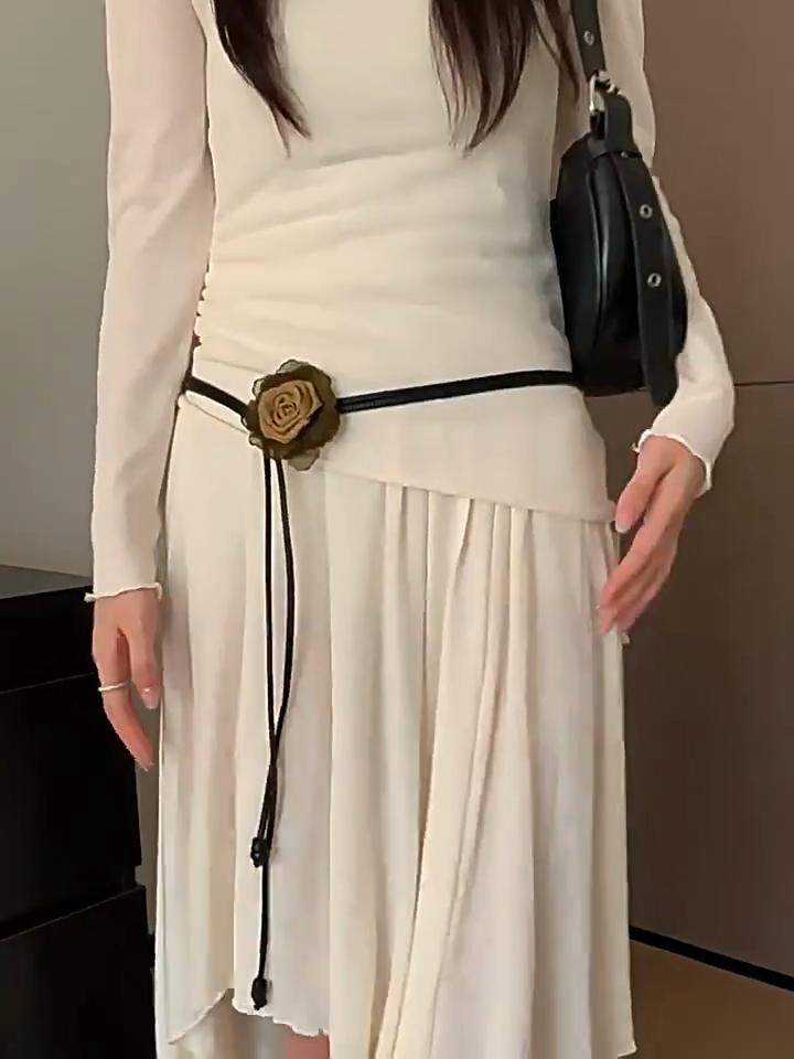Women Fashion thin Belt Adjustable for Dress Jeans, Bohemian Waist Belt for Women, dress decor belt