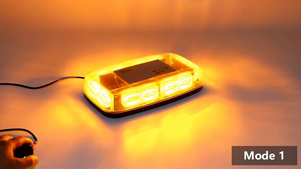 Luces estroboscópicas de techo de 48 LED, luz intermitente de advertencia de seguridad de emergencia para vehículos policiales, camiones y vehículos de construcción de 12-24 V