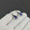Amazing Blue Sapphire Gemstone Earrings, 925 Sterling Silver Earring, Handmade Boho Silver Jewelry Dangle Earrings, Birthday Gift