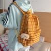 Plaid Schoolbag Women's Lightweight Backpack