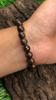 8mm Natürlicher Bronzit Edelstein Handgefertigtes Stretch-Armband 7,5" Brauner Stein Verstellbares Armband Für Deine Liebe RBB-7