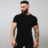Muscleguys Men's Slim Fit Summer New Muscle Showing Print Leisure Training Outdoor Running Top