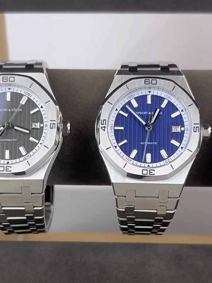 Automatisk klocka för män 40MM Japan Miyota 8215 Urverk Sportarmbandsur Safir Gummirem 50M Vattentät
