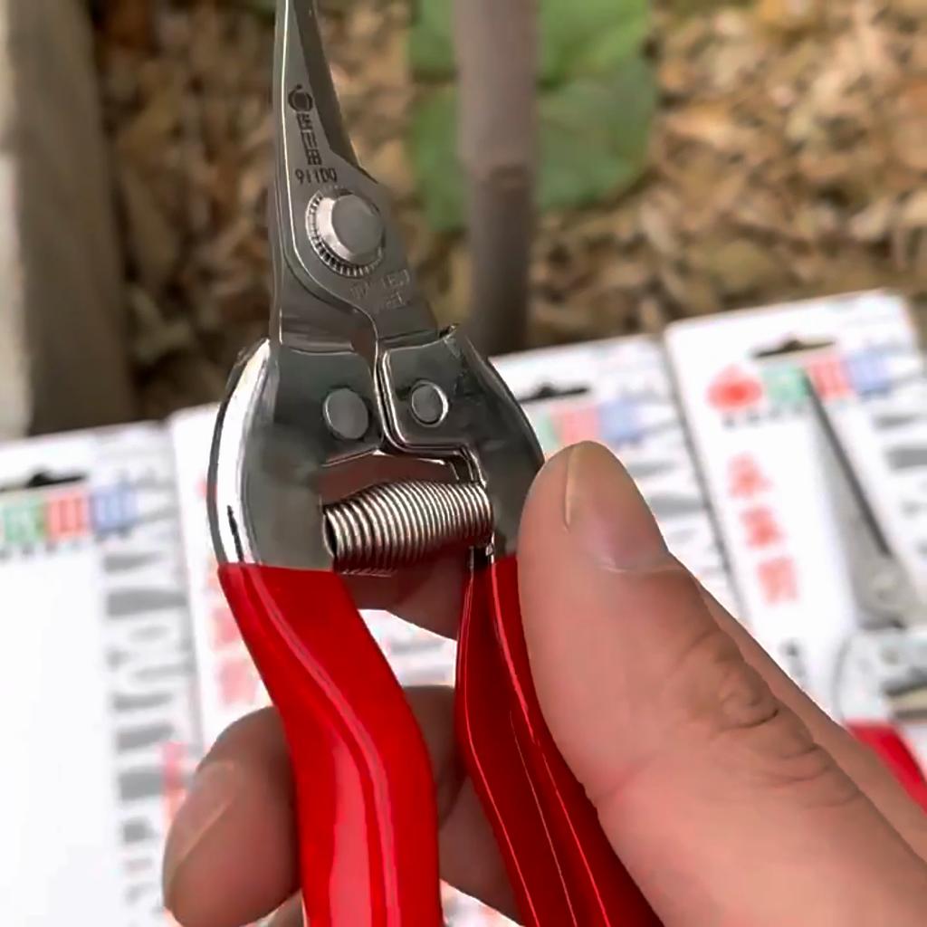 8inch Straight Long Head Stainless Steel Sharp Blade Bonsai Pruning Shears Antiskid Handle Pipe Cutter Garden Scissors Plants