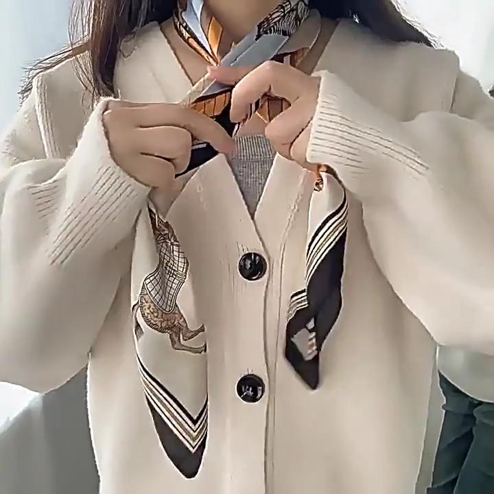 70*70cm Jedwabny Szal Kwadratowy Drukowany Szalik Damski Satynowy Pasek Do Włosów Miękka Chustka Chustka Chustka Foulard