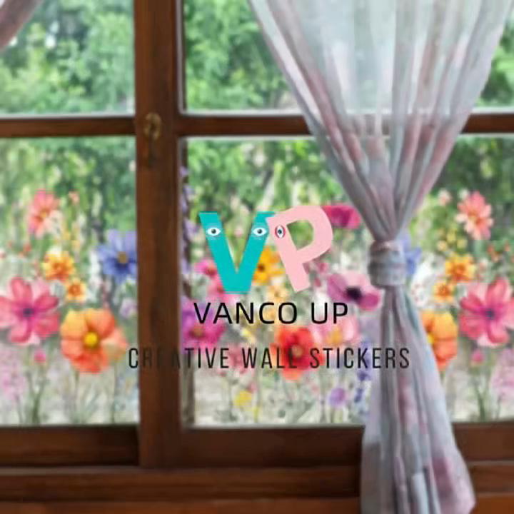 1 Stück Rosa Blumen Schmetterling Wandaufkleber Elektrostatisch Haftend Fensterglas Aufkleber Doppelseitig Sichtbar Dekorative Wandtattoo