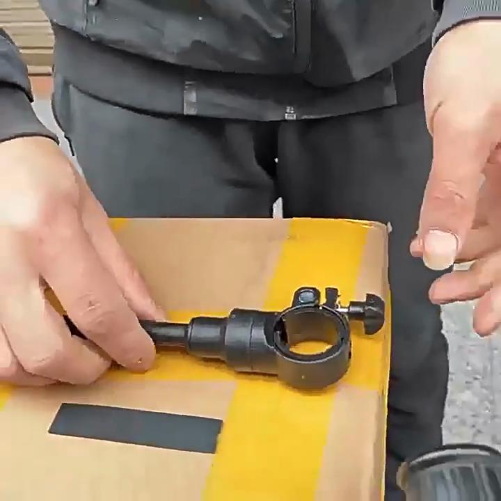 Fahrradlenker Flexibler Rückspiegel Schwarz