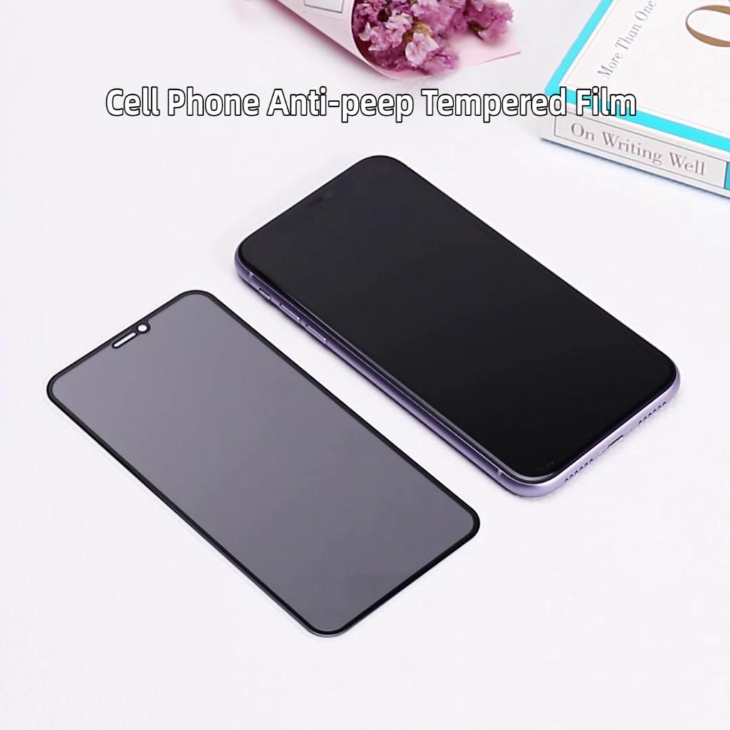 Koruyucu Anti Spy Gizlilik Filmi Xiaomi Redmi için Not 10 Pro Poco X3 Samsung A32 A52 iPhone 12 Pro Max XS MAX 6 7 8 Artı Annti Spy Ekran Koruyucu