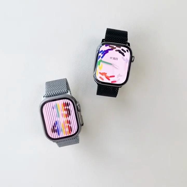Apple Watch Band 46mm 49mm 45mm 42mm iWatch 44mm 41mm 40mm 38mm Döngü Correa Bilezik Serisi Ultra 10 9 8 7 6 5 SE 4 için Titanyum Kayış
