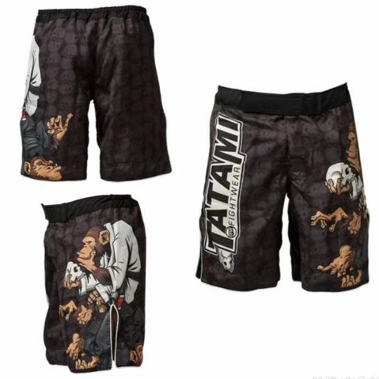 MMA box sport fitness maimuță personalitate respirabil largi pantaloni scurți mari dimensiuni pantaloni cu pumn thailandez alergare lupte pantaloni scurți mma ieftini