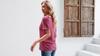 Women's Deep V Neck T-Shirt Short Sleeve Loose Fit Solid Casual Basic Top