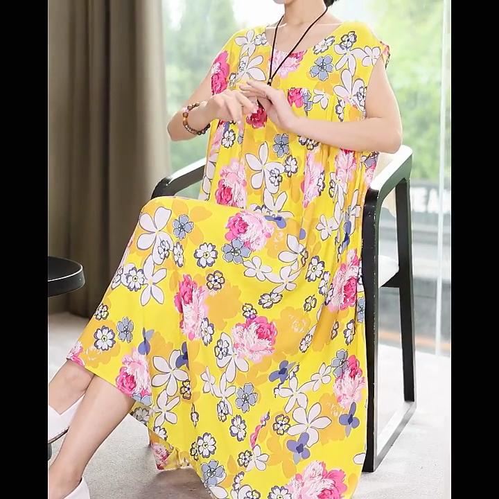 Letní vintage šaty nadměrné velikosti Žena Oversize Volné Ležérní Bez rukávů Elegantní dlouhé šaty
