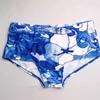 Men Fashion Swimwear Men's Swimming Trunks Briefs Low Waist with Removable Pad Swimwear Elastic Beach Shorts