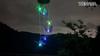 1 carillon solare a forma di farfalla viola, luci che cambiano colore, per esterni, carillon mobile unico