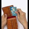 Męski Mały Portfel na Zamek Skóra PU Wytłaczany Wzór Dolarów Portfel Składany na Pół Kieszonka na Monety Uchwyt na Karty Mały Portfel