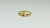 Blue Sapphire Claddagh Ring - 925  Sterling Silver Gold Vermeil
