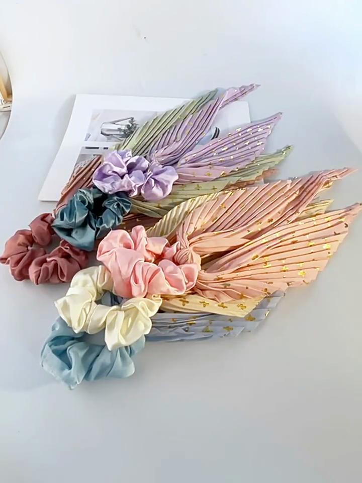 European and American Style Versatile Scrunchie, Retro Ribbon, Women's Ponytail Hair Tie, Hair Rope, Hair Accessory